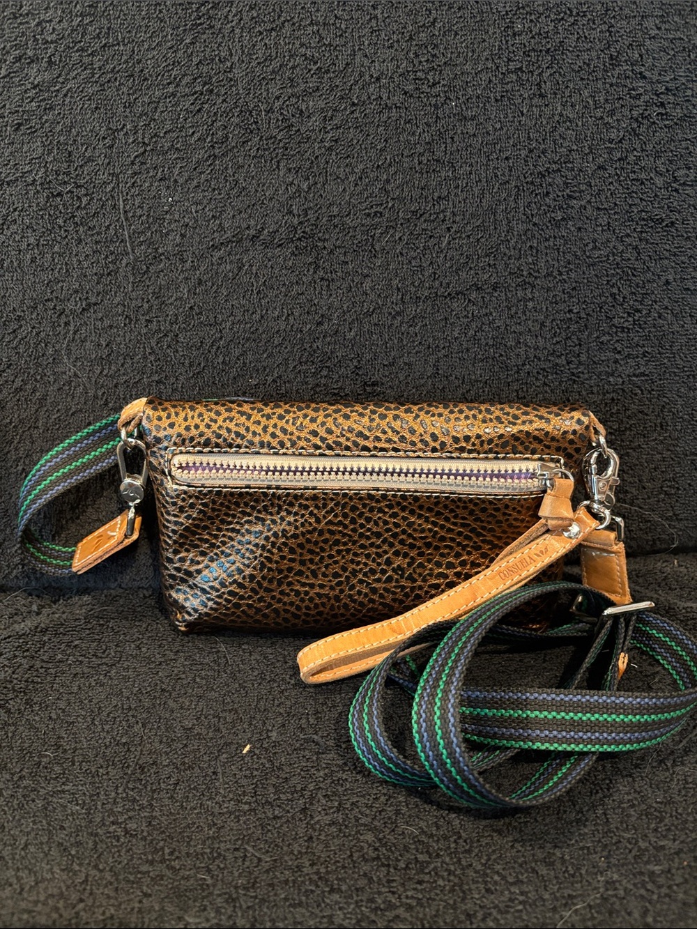 Consuela Wesley Uptown Crossbody with Green-Striped Strap - Picture 3 of 3